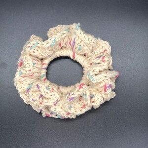 Sugar’ N Cream Natural Potpourri Speckled Cotton Hair Scrunchie